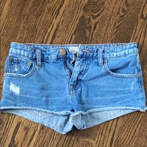 Free People denim shorts